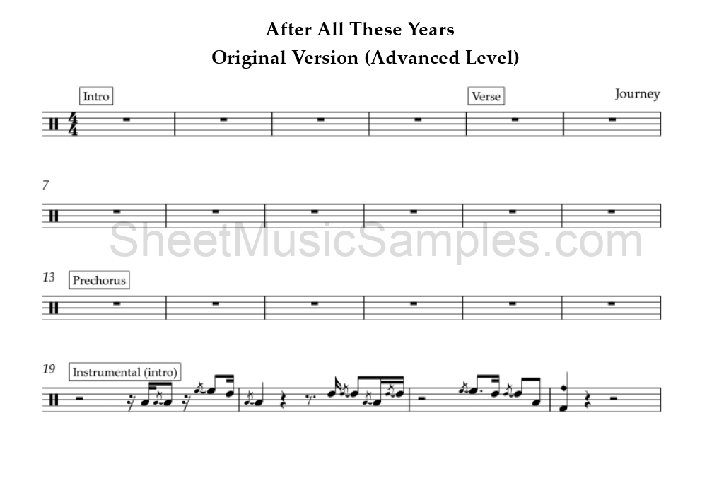 After All These Years - Original Version (Advanced Level)