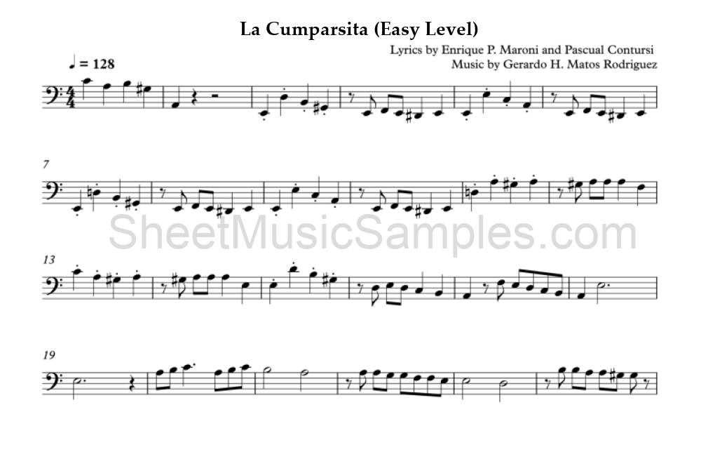 La Cumparsita (Easy Level)