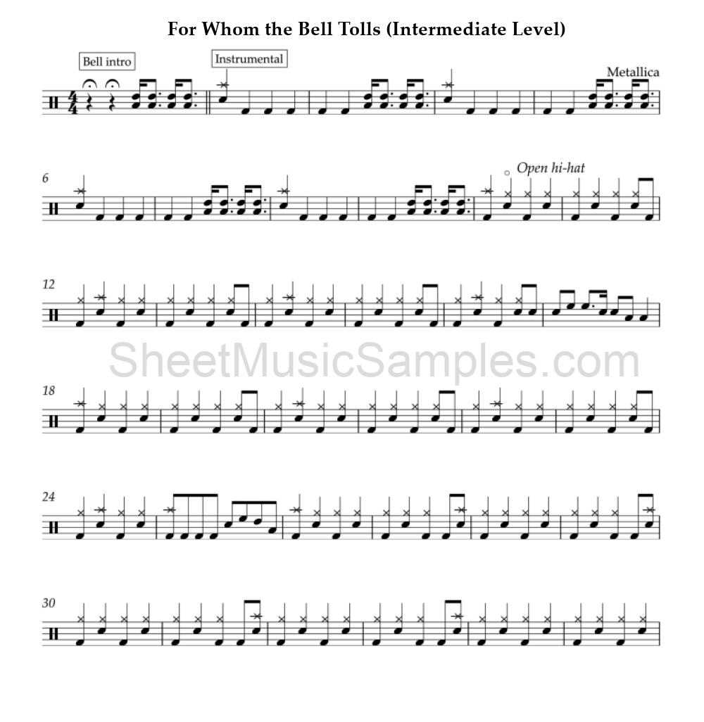 For Whom the Bell Tolls (Intermediate Level)