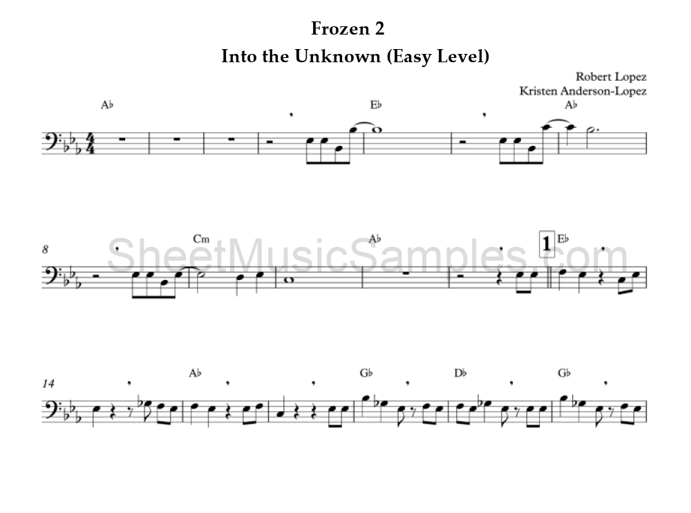Frozen 2 - Into the Unknown (Easy Level)