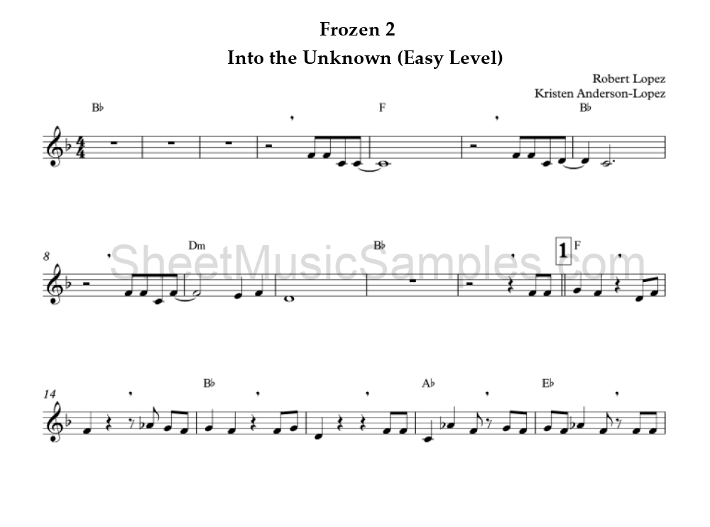 Frozen 2 - Into the Unknown (Easy Level)