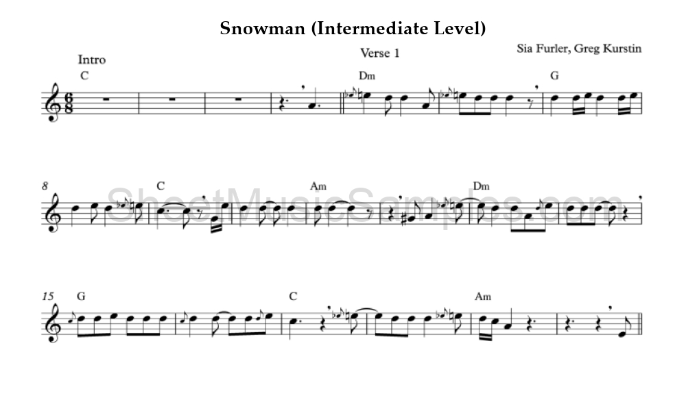 Snowman (Intermediate Level)