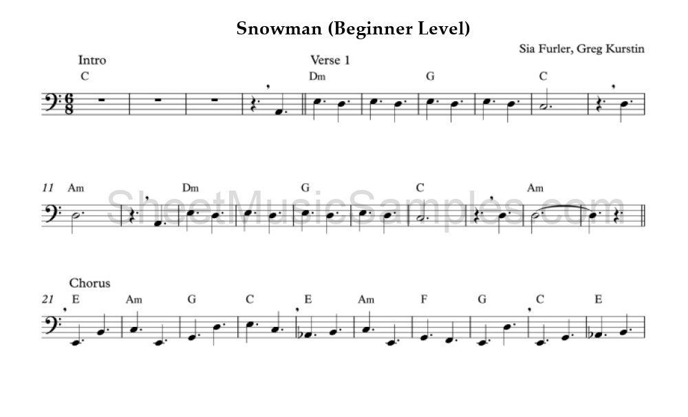 Snowman (Beginner Level)