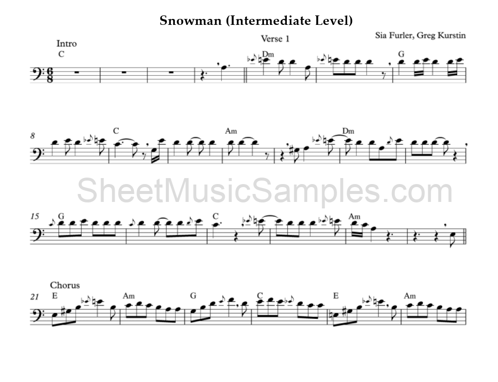 Snowman (Intermediate Level)