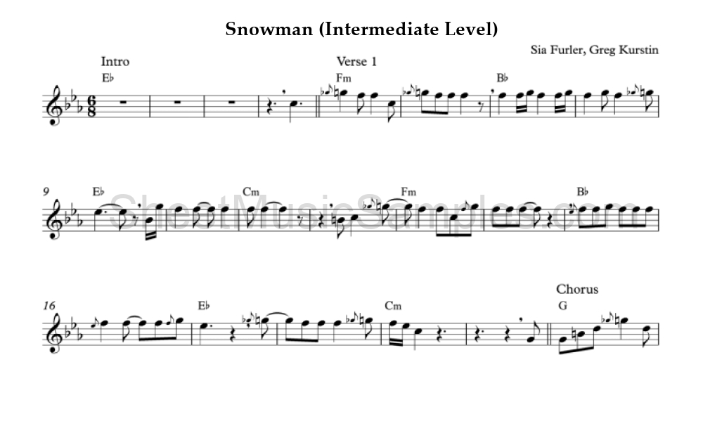 Snowman (Intermediate Level)