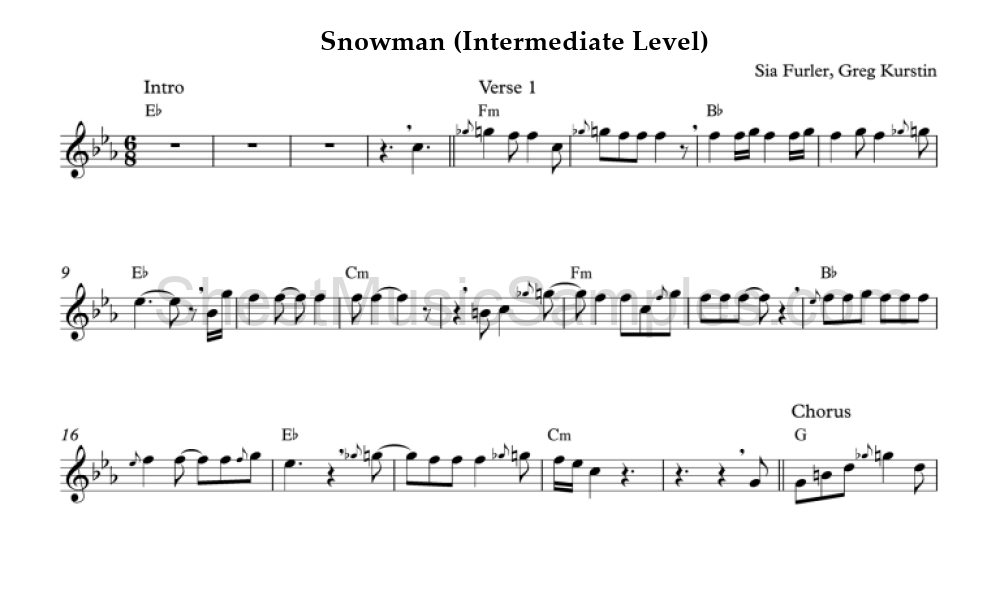 Snowman (Intermediate Level)