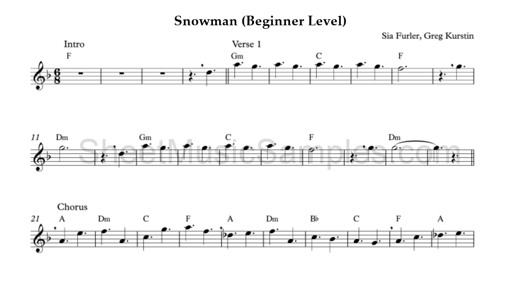 Snowman (Beginner Level)