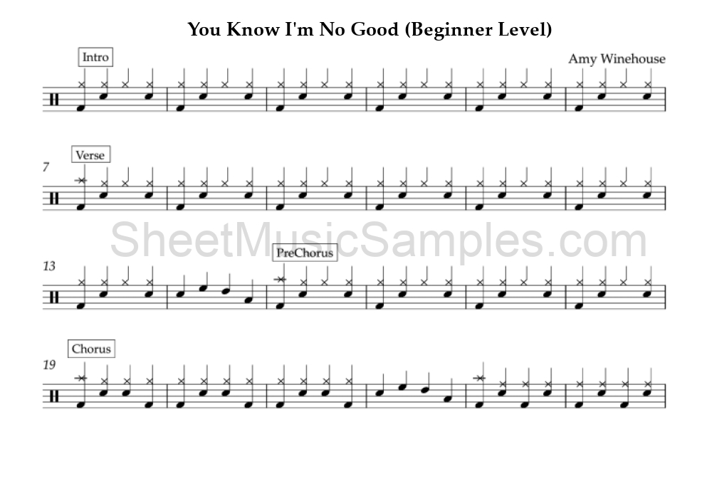 You Know I'm No Good (Beginner Level)