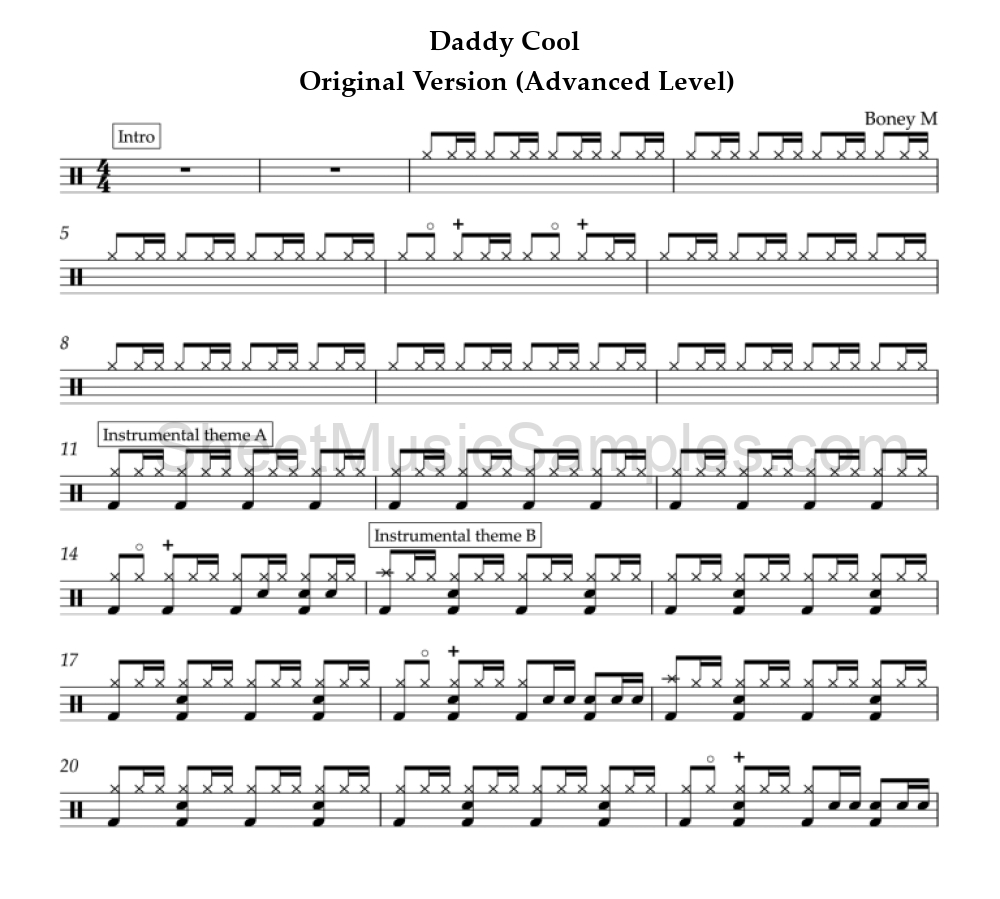 Daddy Cool - Original Version (Advanced Level)