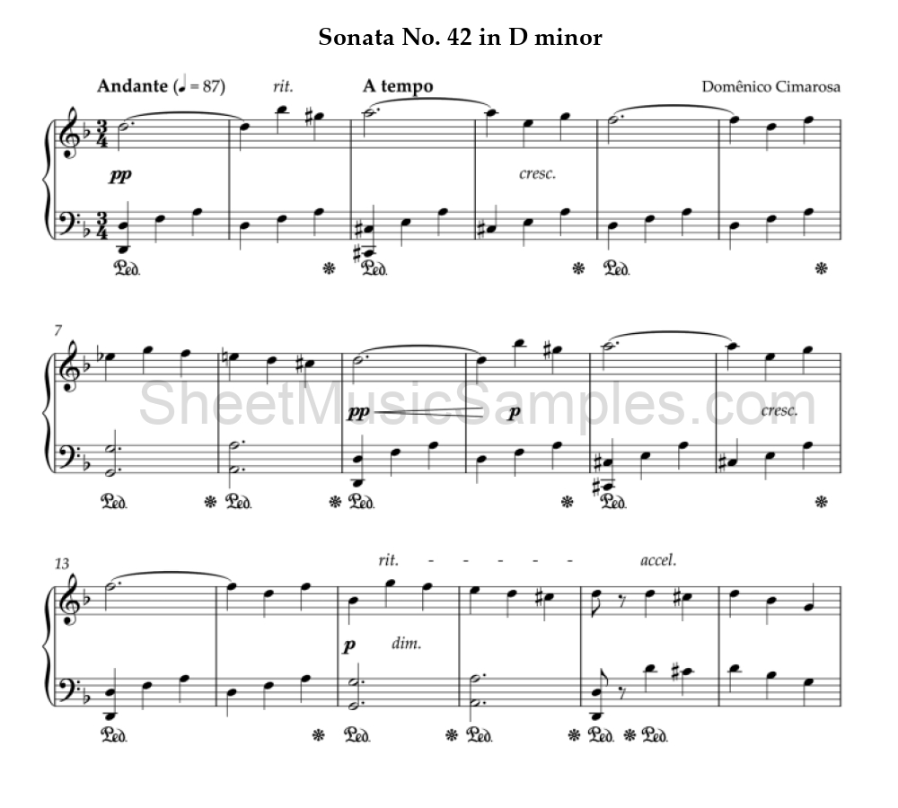 Sonata No. 42 in D minor