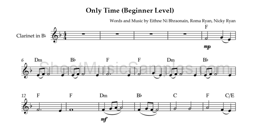 Only Time (Beginner Level)