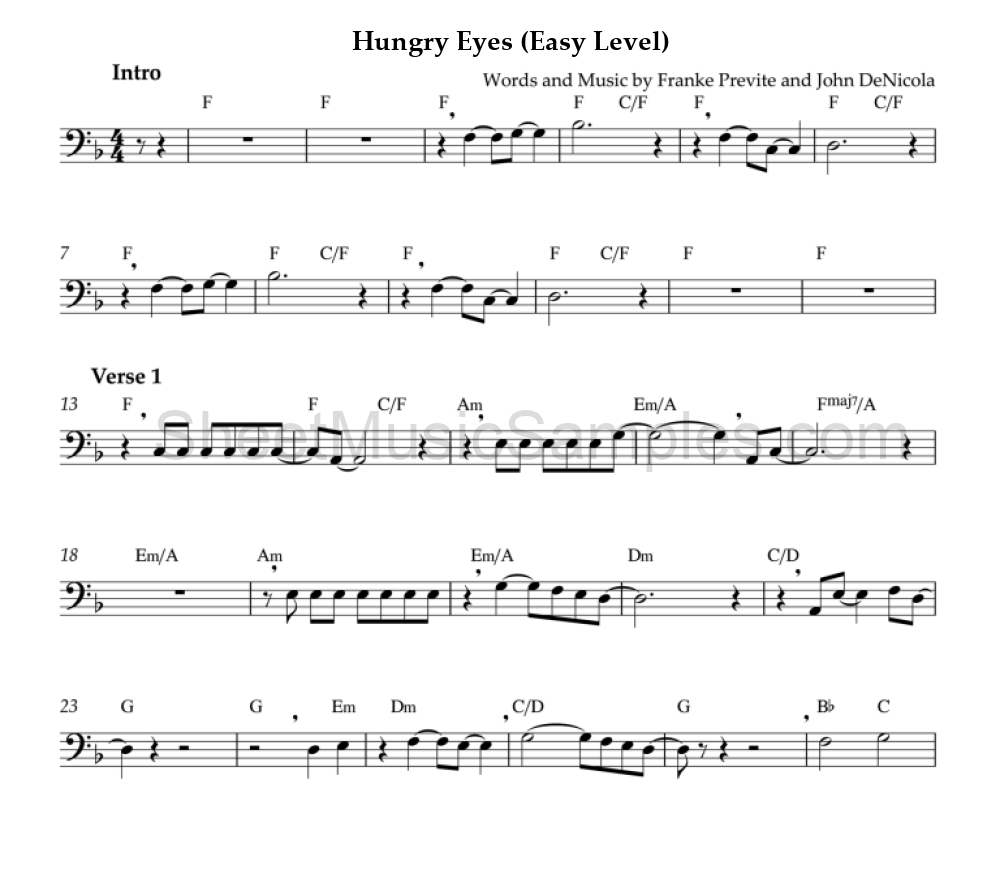 Hungry Eyes (Easy Level)