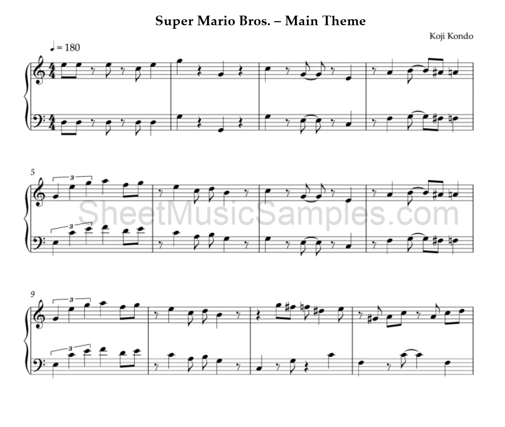 Super Mario Bros. – Main Theme