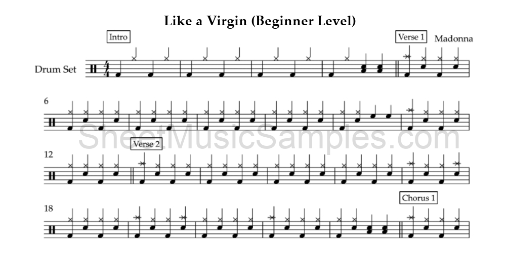 Like a Virgin (Beginner Level)