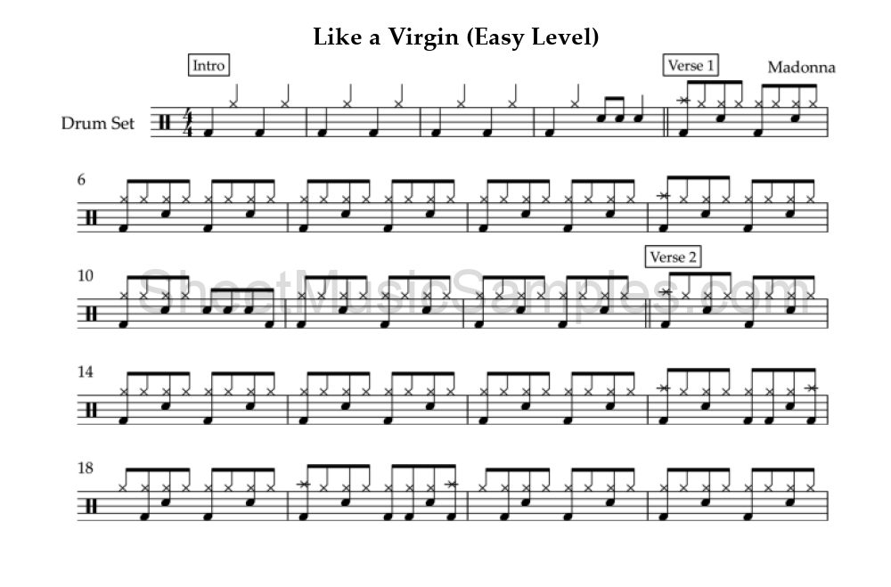 Like a Virgin (Easy Level)