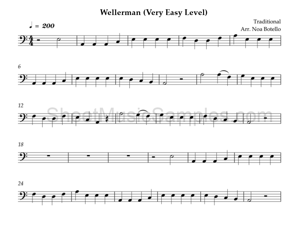 Wellerman (Very Easy Level)