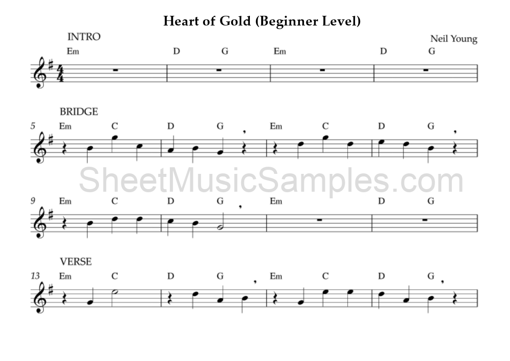 Heart of Gold (Beginner Level)