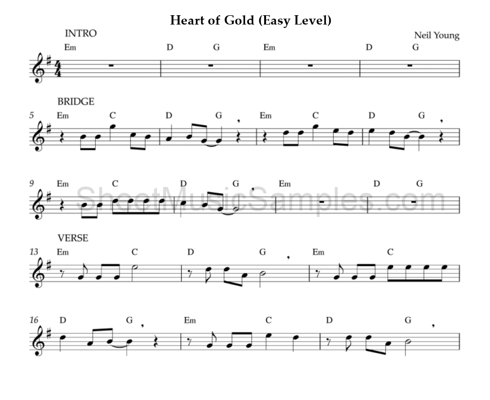 Heart of Gold (Easy Level)