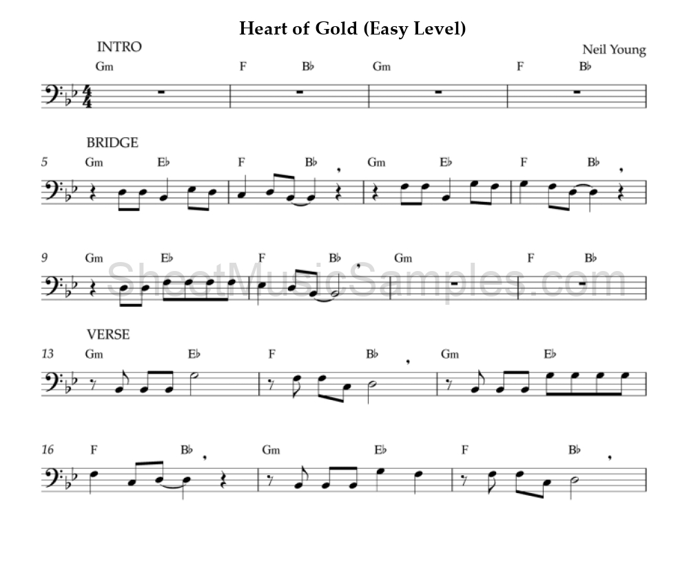 Heart of Gold (Easy Level)