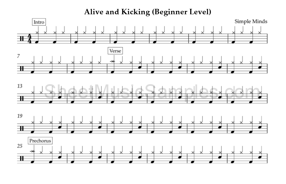 Alive and Kicking (Beginner Level)