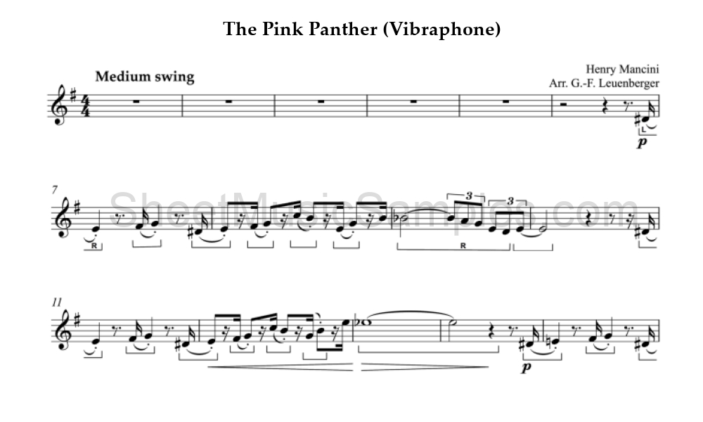 The Pink Panther (Vibraphone)