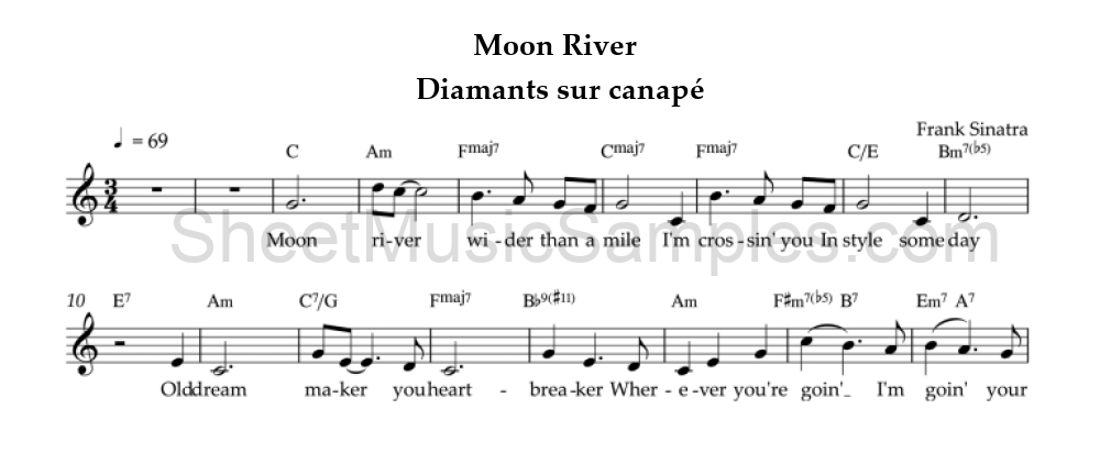 Moon River - Diamants sur canapé