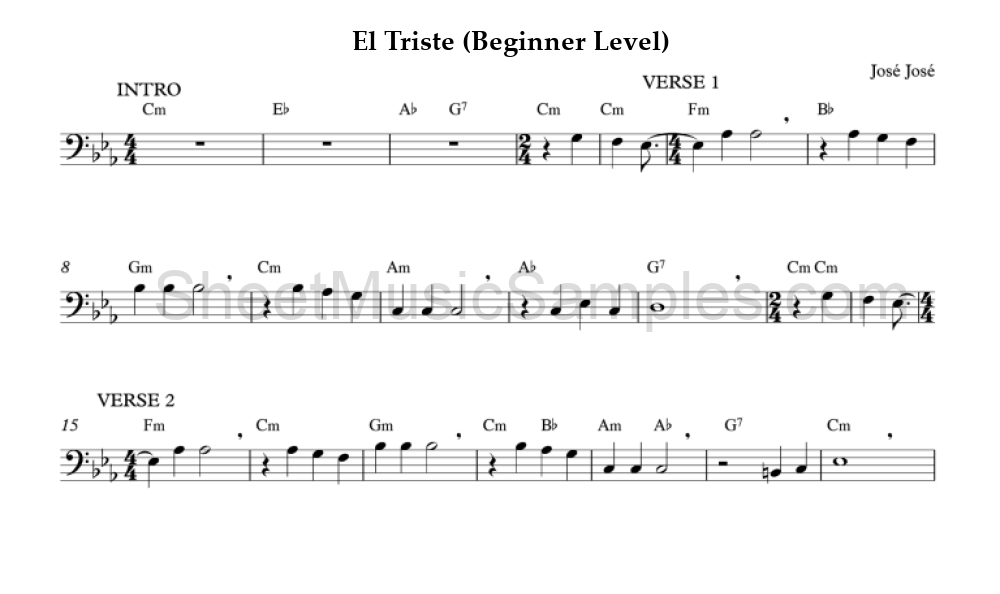 El Triste (Beginner Level)