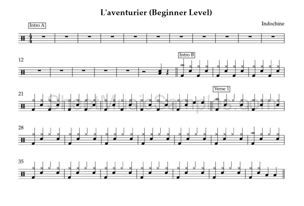 L'aventurier (Beginner Level)