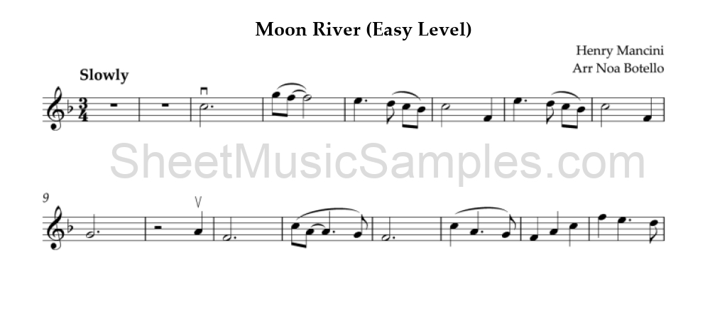 Moon River (Easy Level)