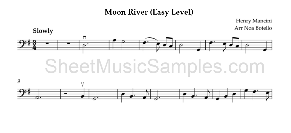 Moon River (Easy Level)