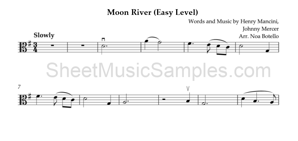 Moon River (Easy Level)