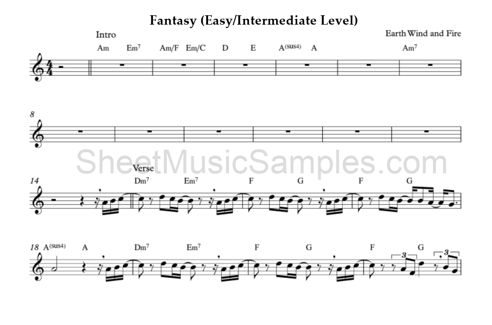 Fantasy (Easy/Intermediate Level)