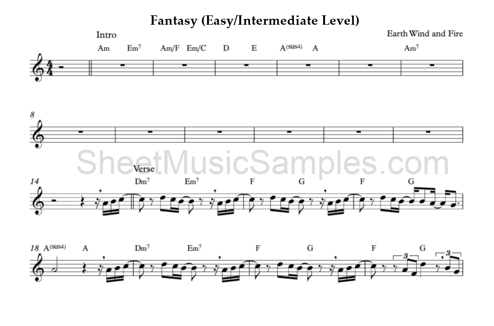 Fantasy (Easy/Intermediate Level)