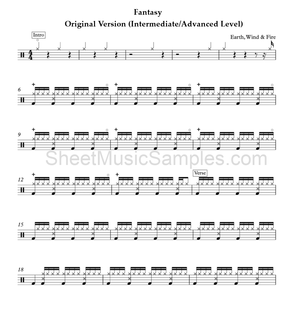 Fantasy - Original Version (Intermediate/Advanced Level)