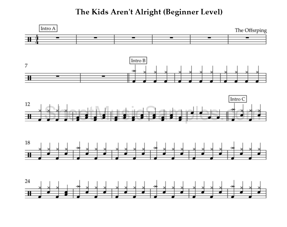 The Kids Aren't Alright (Beginner Level)