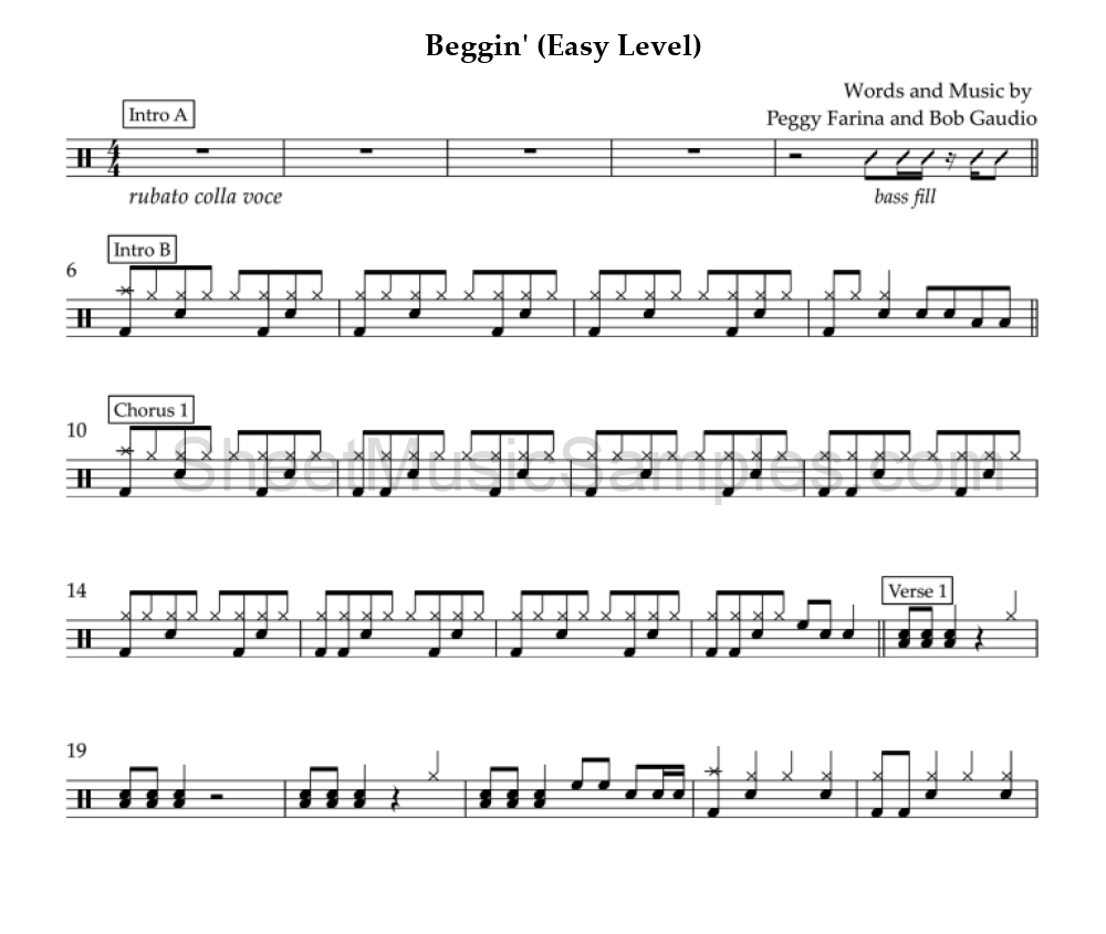 Beggin' (Easy Level)