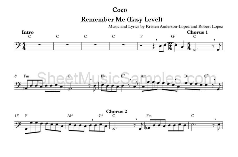 Coco - Remember Me (Easy Level)