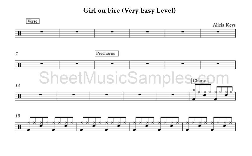 Girl on Fire (Very Easy Level)