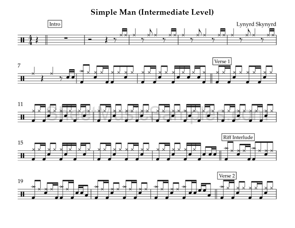 Simple Man (Intermediate Level)