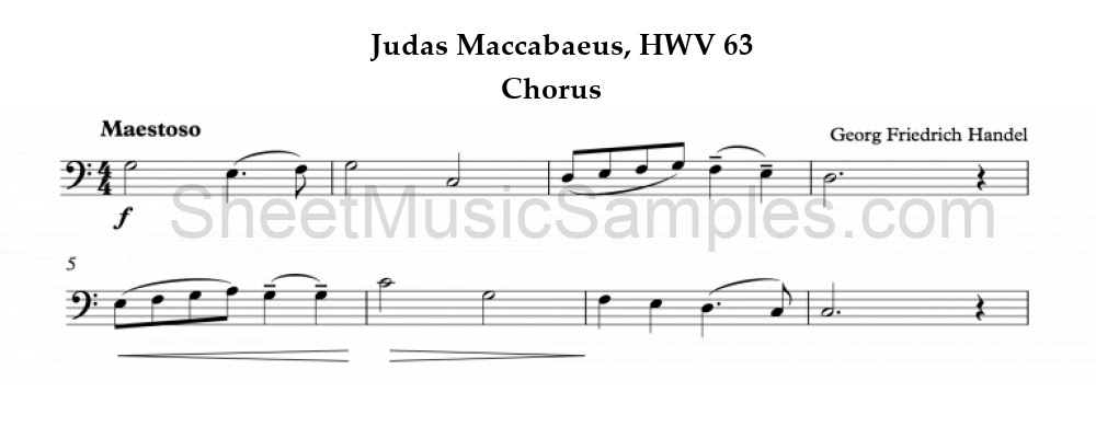 Judas Maccabaeus, HWV 63 - Chorus