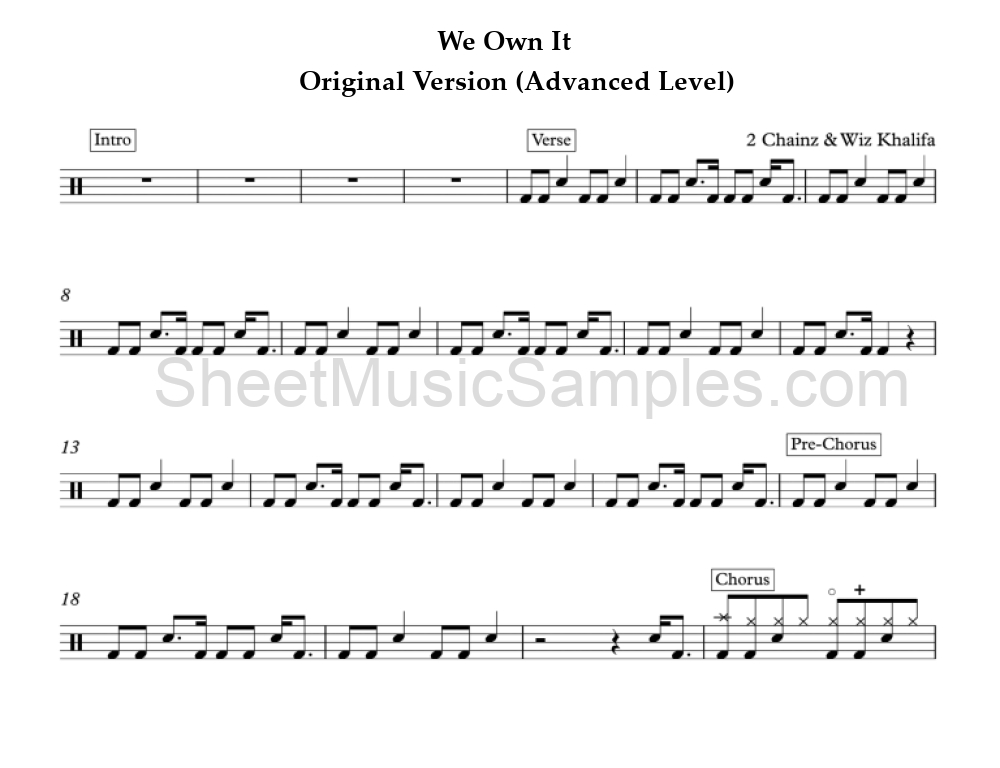 We Own It - Original Version (Advanced Level)