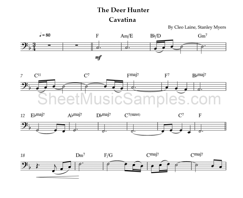 The Deer Hunter - Cavatina