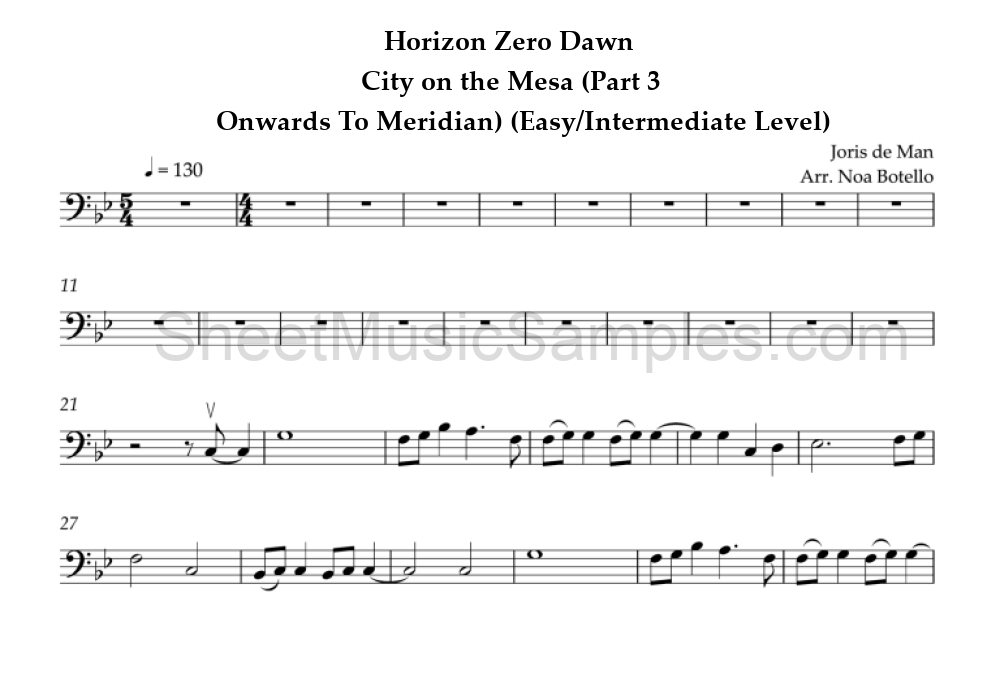 Horizon Zero Dawn - City on the Mesa (Part 3 - Onwards To Meridian) (Easy/Intermediate Level)