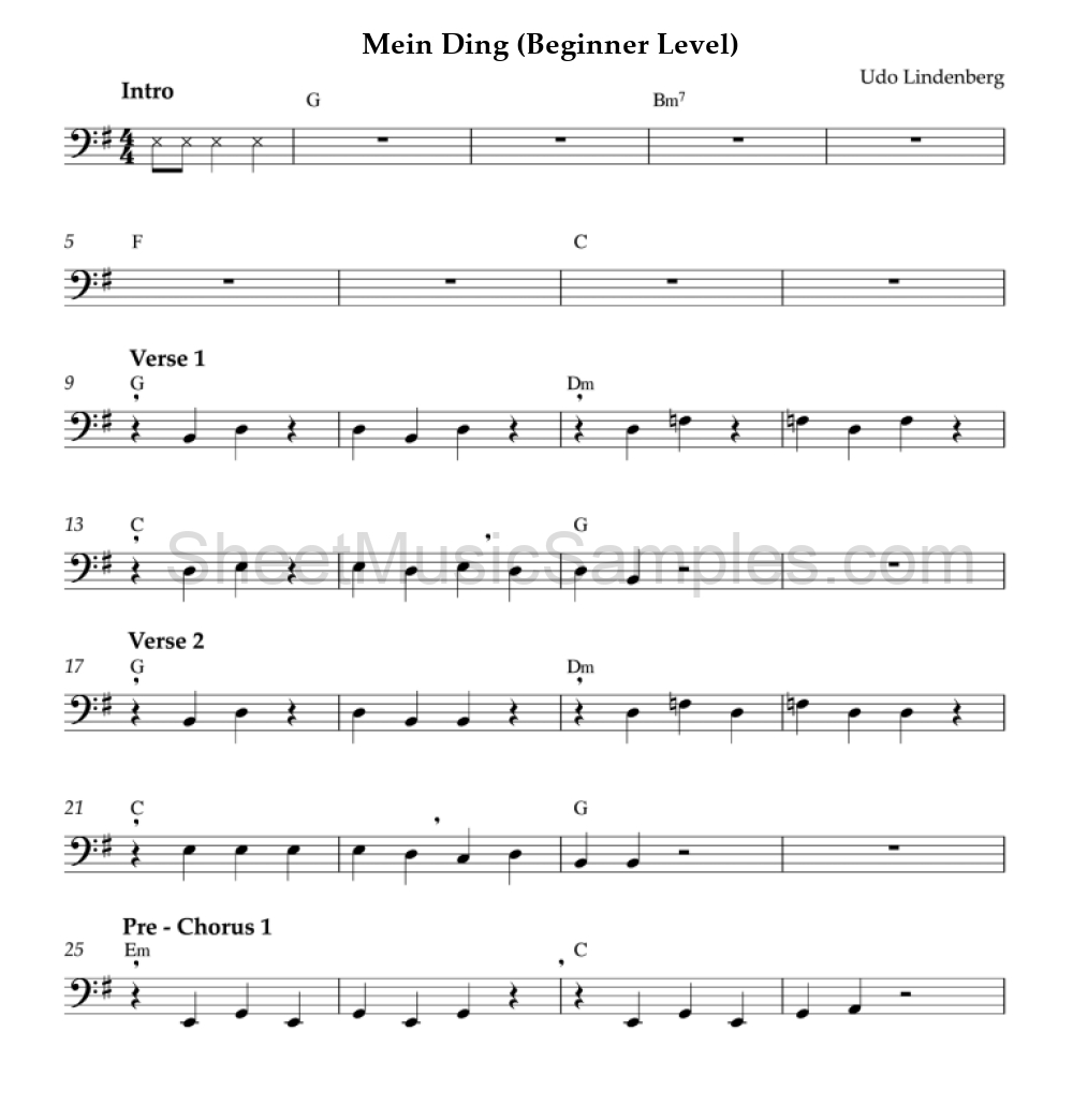 Mein Ding (Beginner Level)