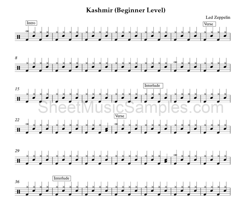 Kashmir (Beginner Level)