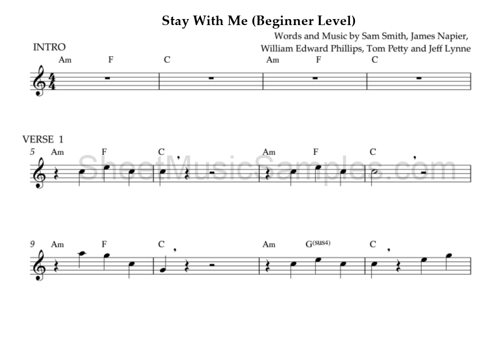 Stay With Me (Beginner Level)