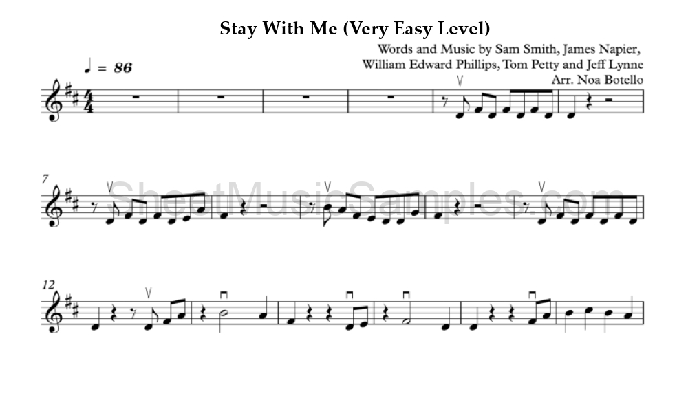 Stay With Me (Very Easy Level)