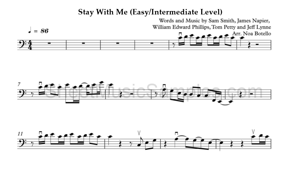 Stay With Me (Easy/Intermediate Level)