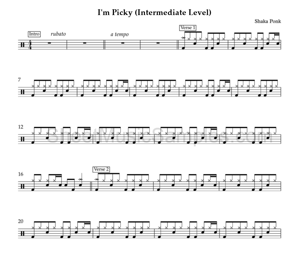 I'm Picky (Intermediate Level)