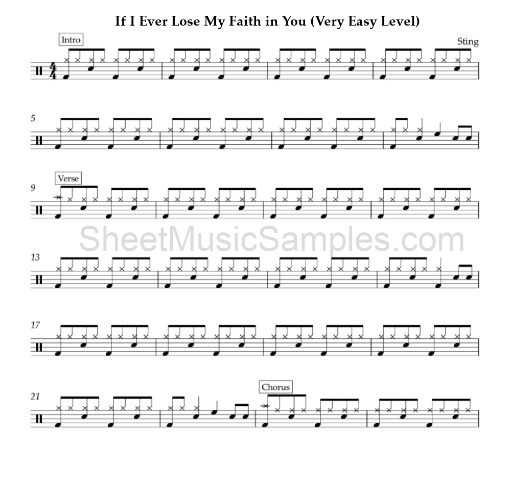 If I Ever Lose My Faith in You (Very Easy Level)